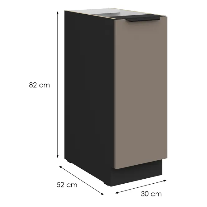Kuchynská skrinka Aria-Ta/Bl Anti Fingerprint 30d Cargo Bb,2