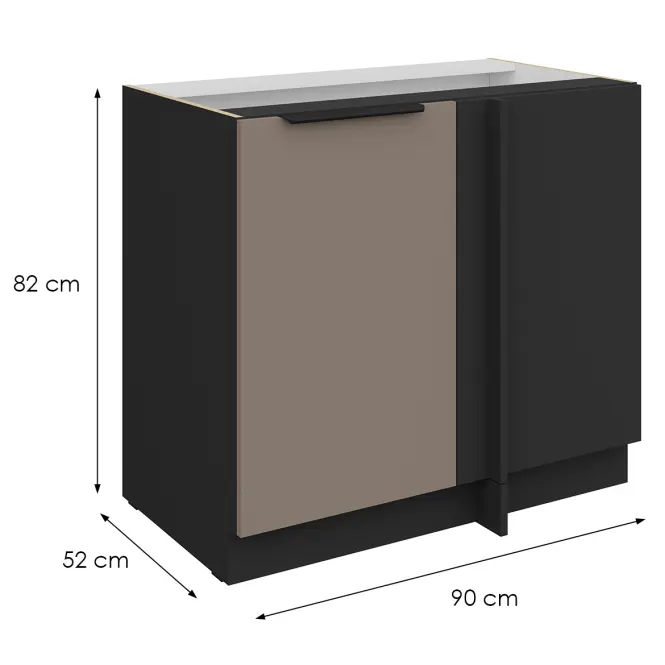 Kuchynská skrinka Aria-Ta/Bl Anti Fingerprint 105 Nd 1f Bb