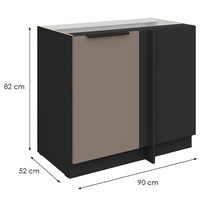 Kuchynská skrinka Aria-Ta/Bl Anti Fingerprint 105 Nd 1f Bb,2