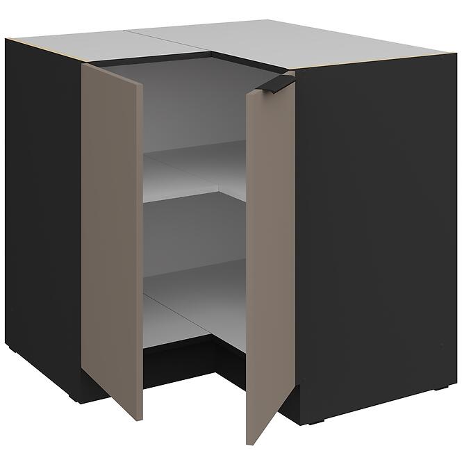 Kuchynská skrinka Aria-Ta/Bl Anti Fingerprint 90x90 Dn 2f Bb,3