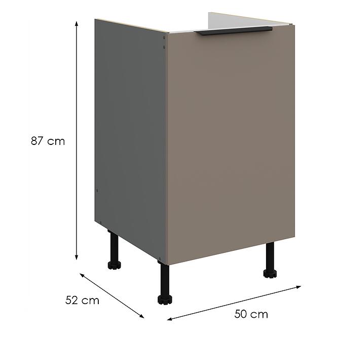 Kuchynská skrinka Aria-Ta/Ant Anti Fingerprint 50zl 1f Bb,2