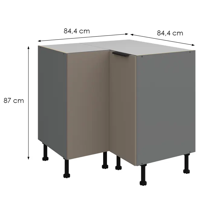 Kuchynská skrinka Aria-Ta/Ant Anti Fingerprint 90x90 Dn 2f Bb,2