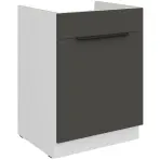 Kuchynská skrinka Aria-Gr/Wh Anti Fingerprint 60zl 1s Bb