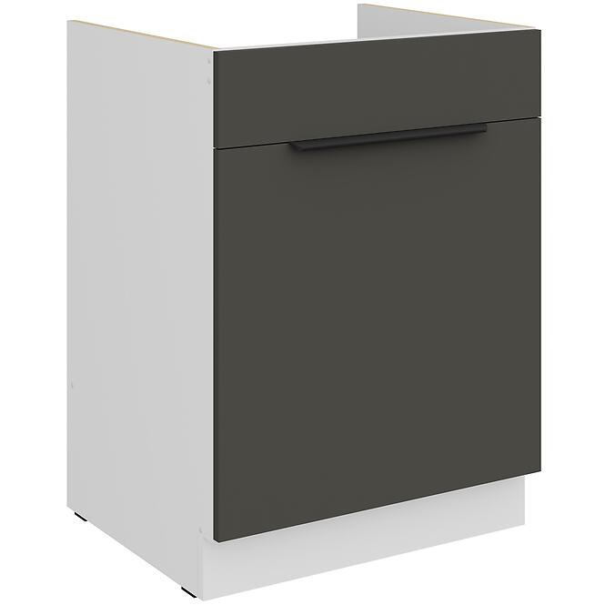 Kuchynská skrinka Aria-Gr/Wh Anti Fingerprint 60zl 1s Bb