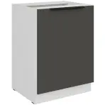 Kuchynská skrinka Aria-Gr/Wh Anti Fingerprint 60d 1f Bb