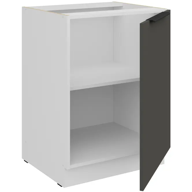 Kuchynská skrinka Aria-Gr/Wh Anti Fingerprint 60d 1f Bb,3