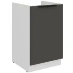 Kuchynská skrinka Aria-Gr/Wh Anti Fingerprint 50zl 1f Bb