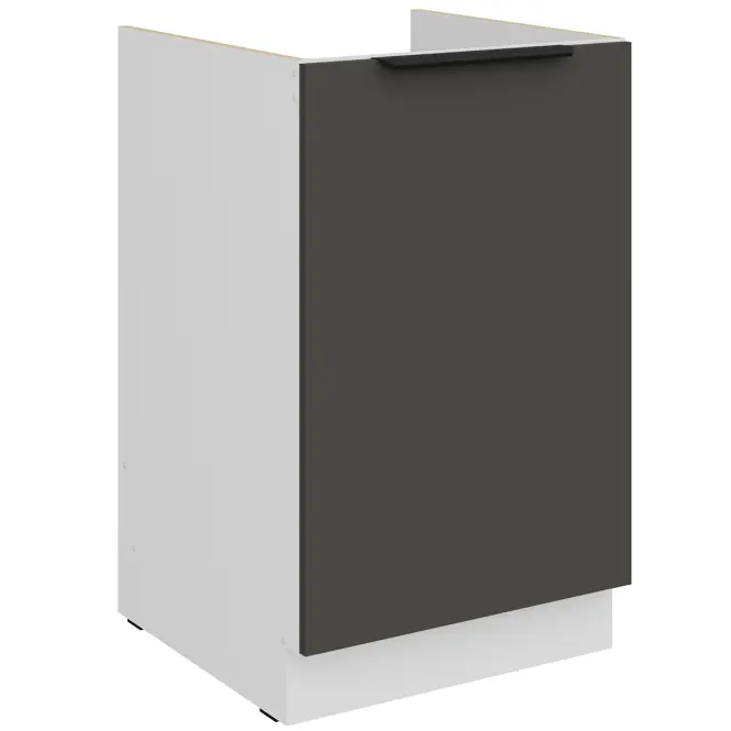 Kuchynská skrinka Aria-Gr/Wh Anti Fingerprint 50zl 1f Bb