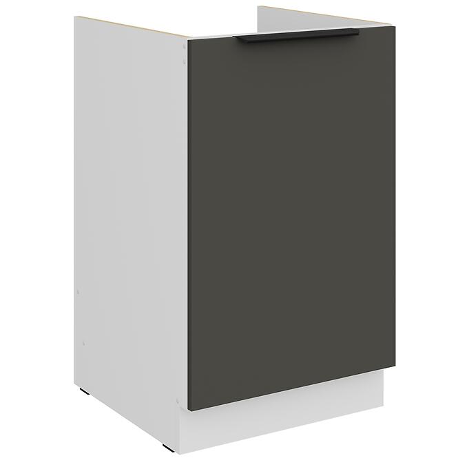 Kuchynská skrinka Aria-Gr/Wh Anti Fingerprint 50zl 1f Bb