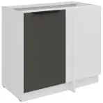 Kuchynská skrinka Aria-Gr/Wh Anti Fingerprint 105 Nd 1f Bb