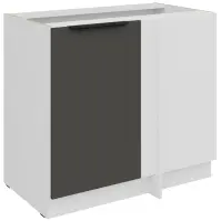 Kuchynská skrinka Aria-Gr/Wh Anti Fingerprint 105 Nd 1f Bb