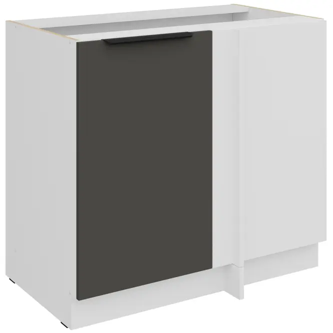 Kuchynská skrinka Aria-Gr/Wh Anti Fingerprint 105 Nd 1f Bb