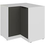 Kuchynská skrinka Aria-Gr/Wh Anti Fingerprint 90x90 Dn 2f Bb