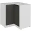 Kuchynská skrinka Aria-Gr/Wh Anti Fingerprint 90x90 Dn 2f Bb