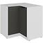 Kuchynská skrinka Aria-Gr/Wh Anti Fingerprint 90x90 Dn 2f Bb