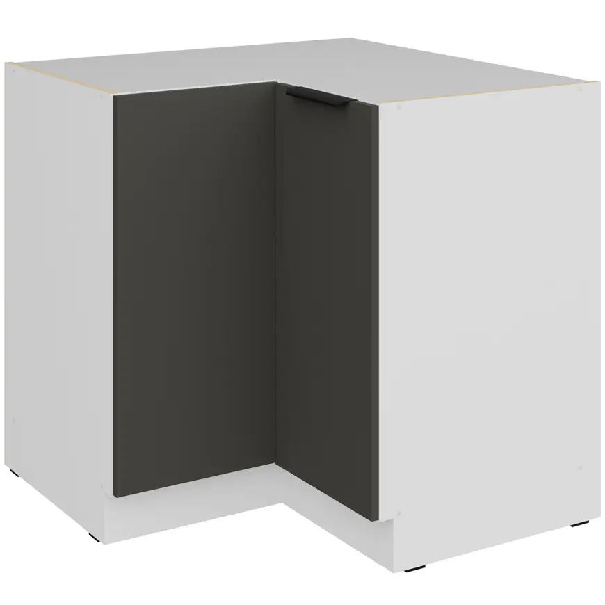 Kuchynská skrinka Aria-Gr/Wh Anti Fingerprint 90x90 Dn 2f Bb