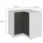 Kuchynská skrinka Aria-Gr/Wh Anti Fingerprint 90x90 Dn 2f Bb,2