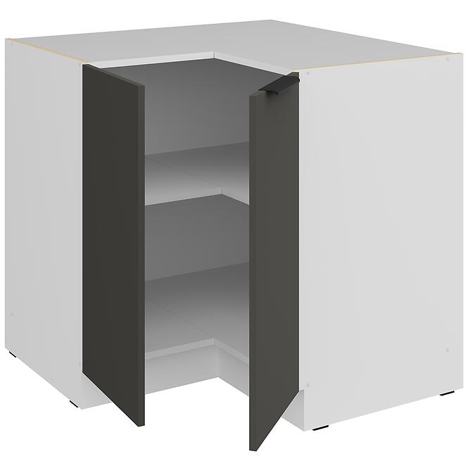 Kuchynská skrinka Aria-Gr/Wh Anti Fingerprint 90x90 Dn 2f Bb,3