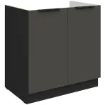 Kuchynská skrinka Aria-Gr/Bl Anti Fingerprint 80zl 2f Bb