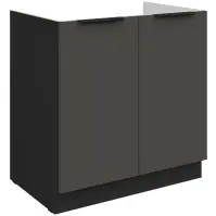 Kuchynská skrinka Aria-Gr/Bl Anti Fingerprint 80zl 2f Bb
