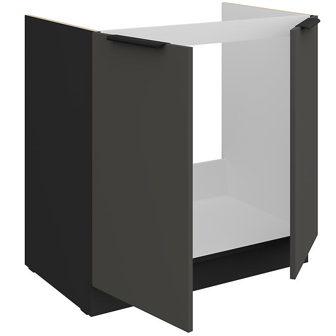 Kuchynská skrinka Aria-Gr/Bl Anti Fingerprint 80zl 2f Bb,3