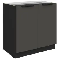 Kuchynská skrinka Aria-Gr/Bl Anti Fingerprint 80d 2f Bb