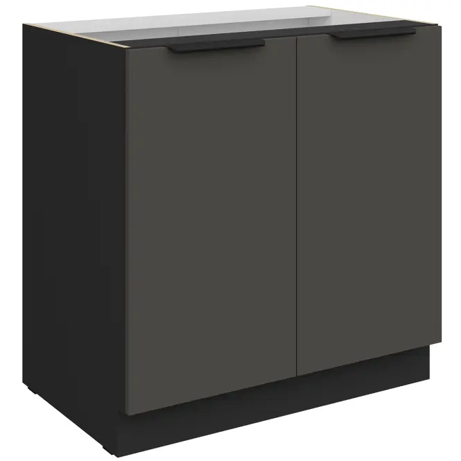 Kuchynská skrinka Aria-Gr/Bl Anti Fingerprint 80d 2f Bb
