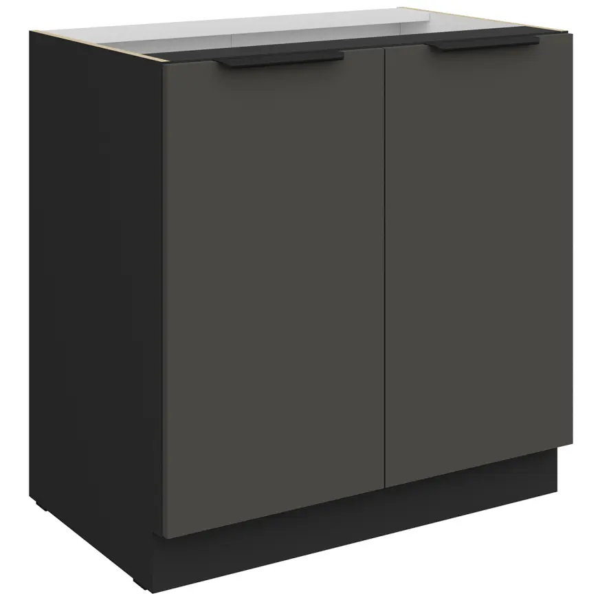 Kuchynská skrinka Aria-Gr/Bl Anti Fingerprint 80d 2f Bb