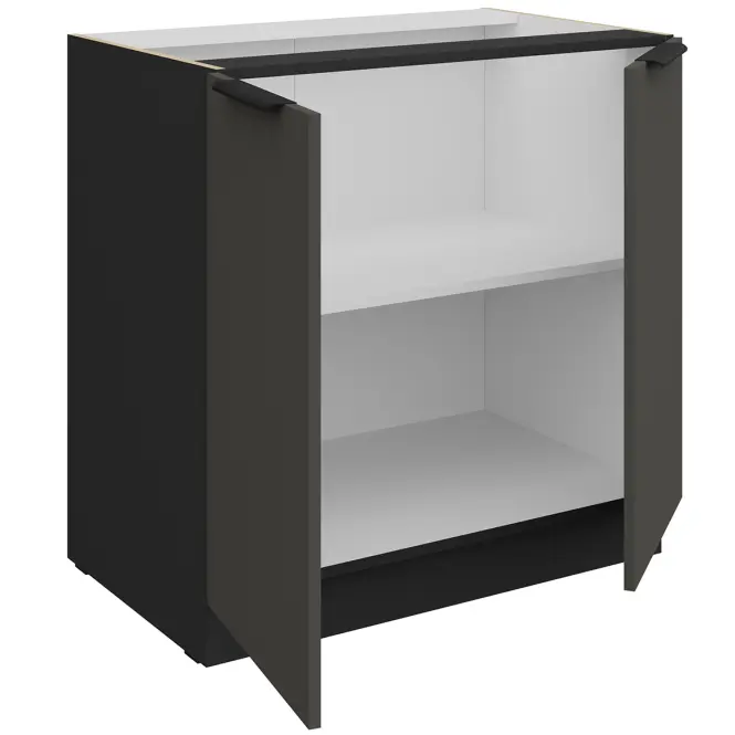 Kuchynská skrinka Aria-Gr/Bl Anti Fingerprint 80d 2f Bb,3