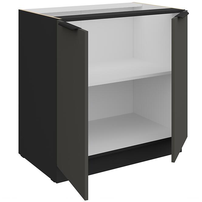 Kuchynská skrinka Aria-Gr/Bl Anti Fingerprint 80d 2f Bb,3