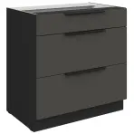 Kuchynská skrinka Aria-Gr/Bl Anti Fingerprint 80d 3s Bb