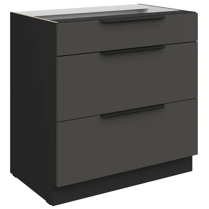 Kuchynská skrinka Aria-Gr/Bl Anti Fingerprint 80d 3s Bb