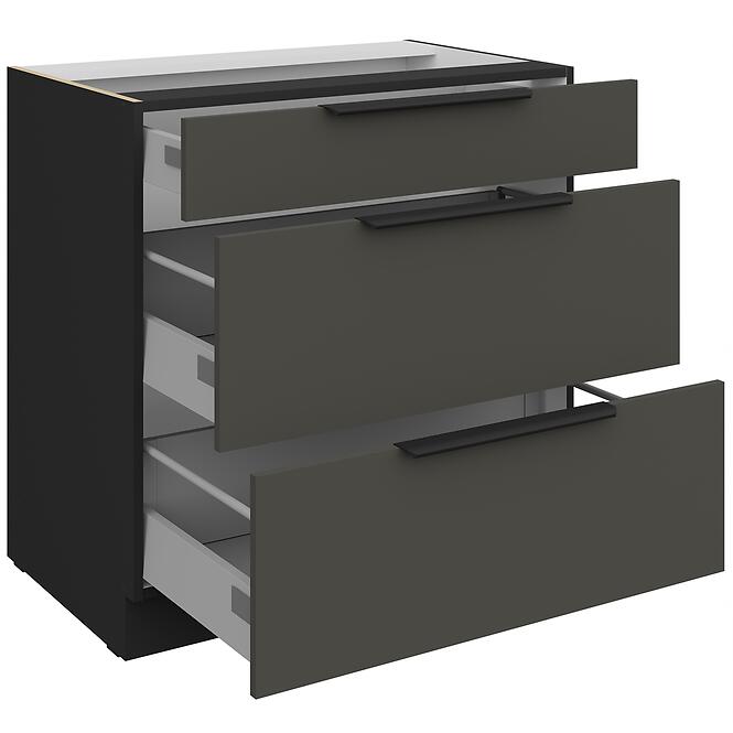 Kuchynská skrinka Aria-Gr/Bl Anti Fingerprint 80d 3s Bb