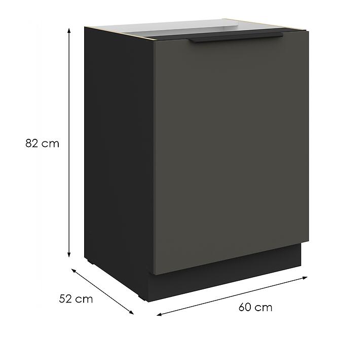 Kuchynská skrinka Aria-Gr/Bl Anti Fingerprint 60d 1f Bb