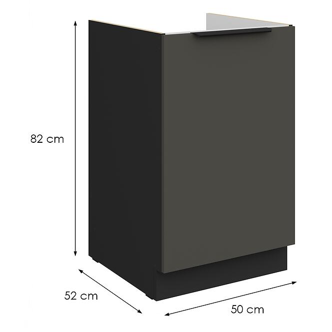 Kuchynská skrinka Aria-Gr/Bl Anti Fingerprint 50zl 1f Bb,2