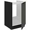 Kuchynská skrinka Aria-Gr/Bl Anti Fingerprint 50zl 1f Bb,3