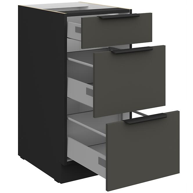 Kuchynská skrinka Aria-Gr/Bl Anti Fingerprint 40d 3s Bb