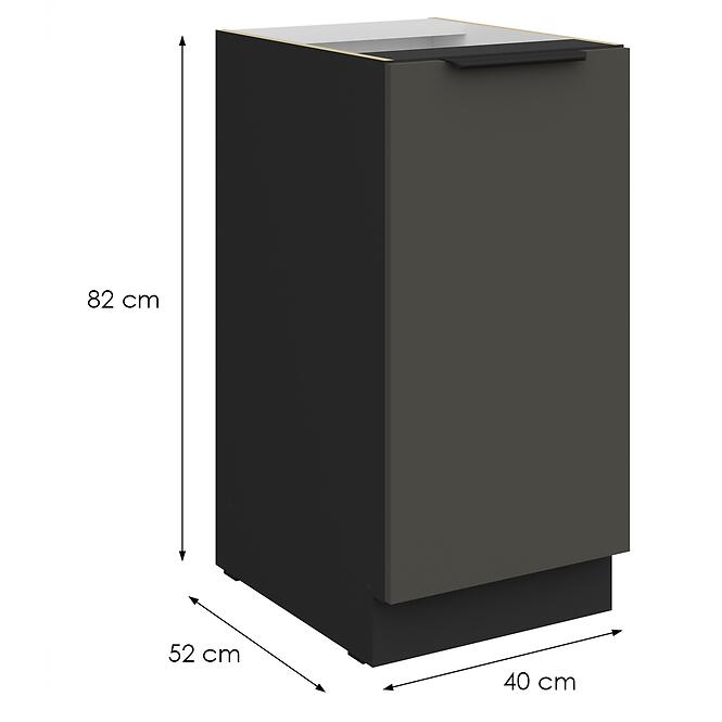 Kuchynská skrinka Aria-Gr/Bl Anti Fingerprint 40d 1f Bb