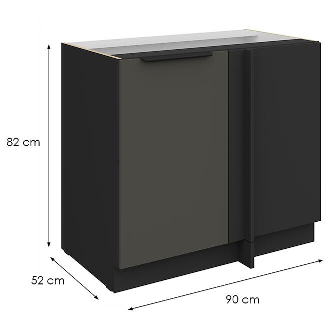 Kuchynská skrinka Aria-Gr/Bl Anti Fingerprint 105 Nd 1f Bb,2