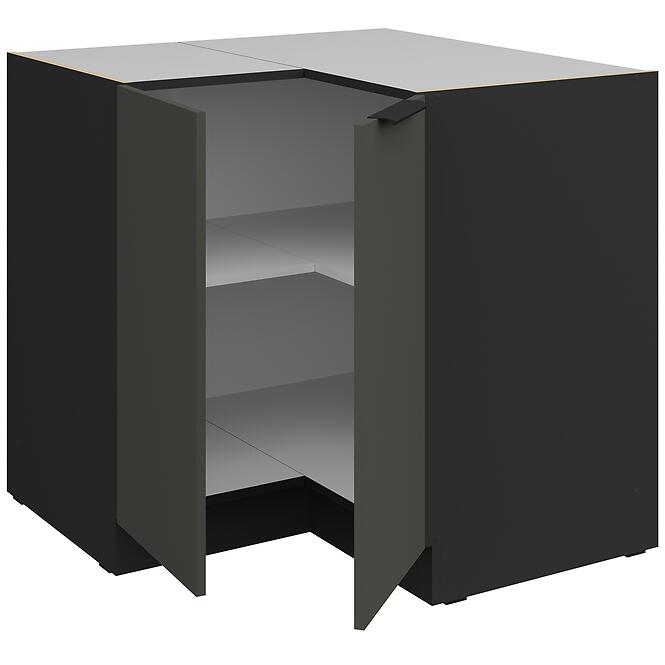 Kuchynská skrinka Aria-Gr/Bl Anti Fingerprint 90x90 Dn 2f Bb,3
