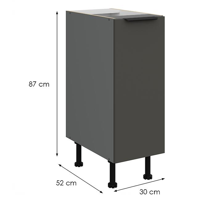 Kuchynská skrinka Aria-Gr/Ant Anti Fingerprint 30d Cargo Bb,2