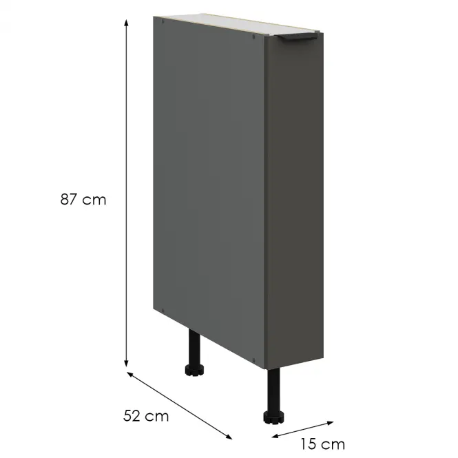 Kuchynská skrinka Aria-Gr/Ant Anti Fingerprint 15d Cargo Bb,2