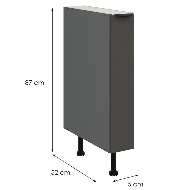 Kuchynská skrinka Aria-Gr/Ant Anti Fingerprint 15d Cargo Bb,2