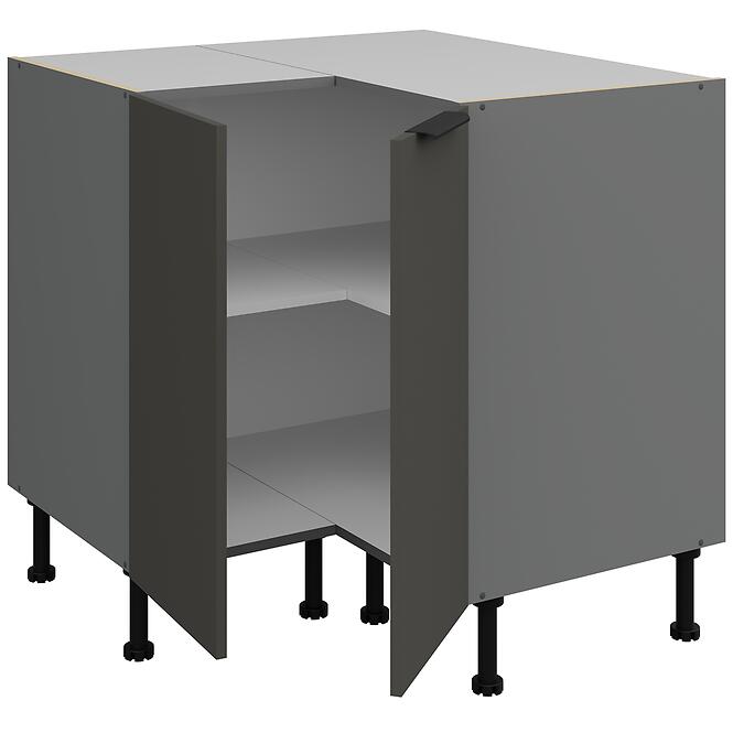 Kuchynská skrinka Aria-Gr/Ant Anti Fingerprint 90x90 Dn 2f Bb,3