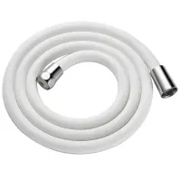 Sprchová hadica silikónová Fit White 150 cm biely