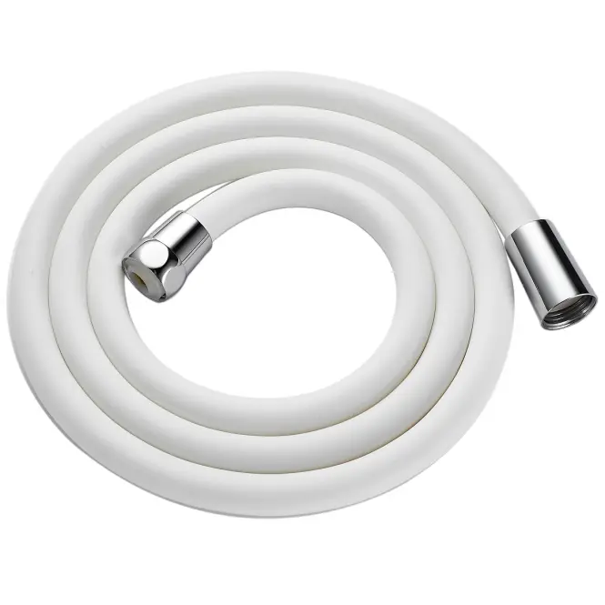 Sprchová hadica silikónová Fit White 150 cm biely