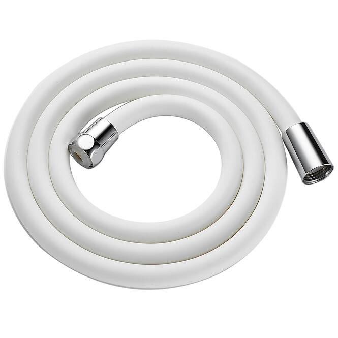 Sprchová hadica silikónová Fit White 150 cm biely