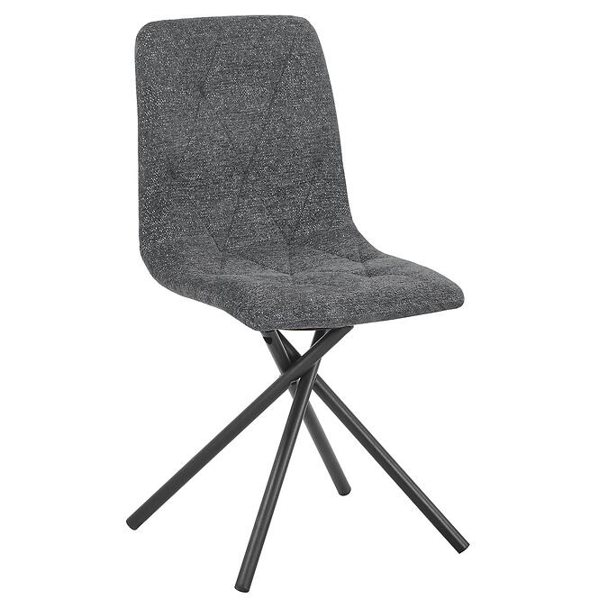 Stolička Luna tmavosivá raven 15