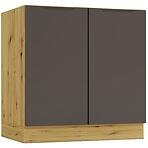Kuchynská skrinka Cosmo Isabel D80zl Mocca Grey/Dub Artisan