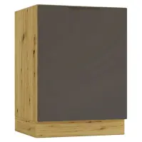 Kuchynská skrinka Cosmo Isabel D60zl P/L Mocca Grey/Dub Artisan